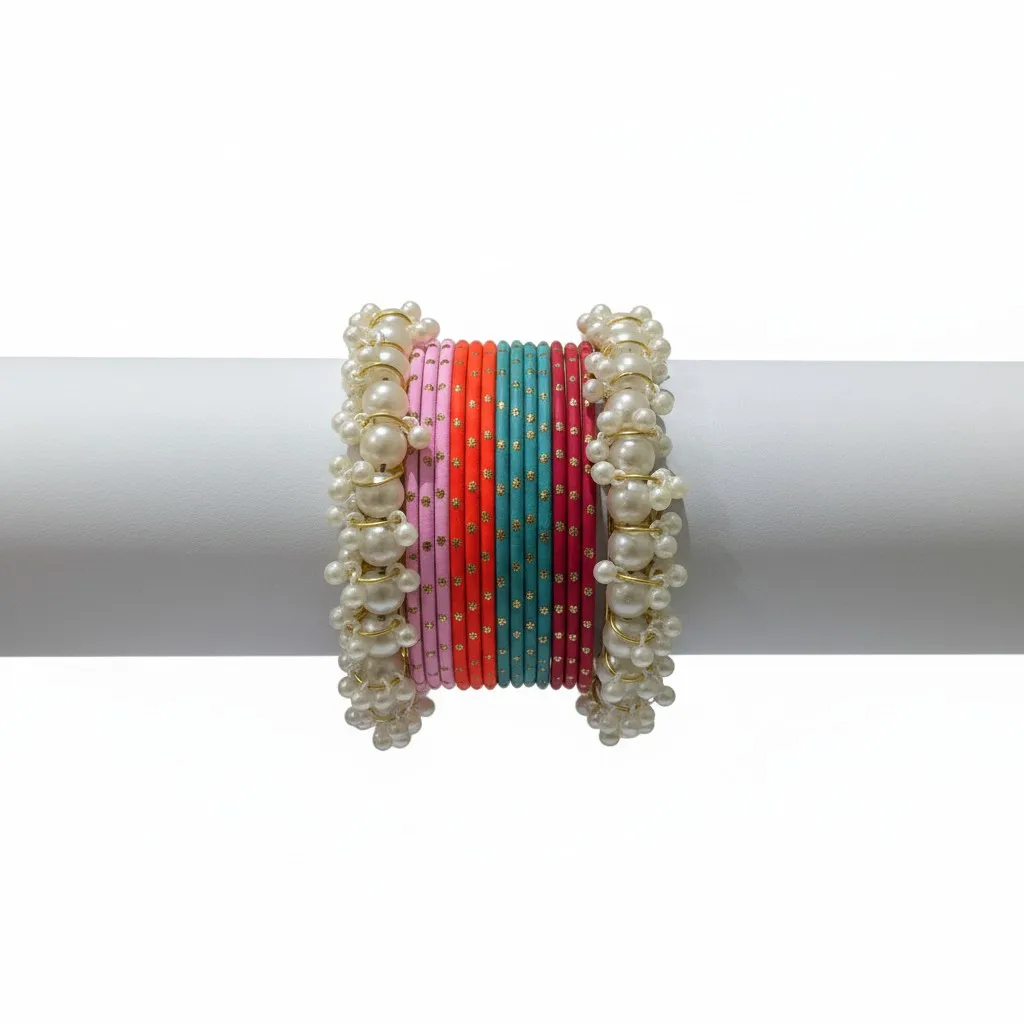 Luxe Pearl Kashmiri Chooriyan hover