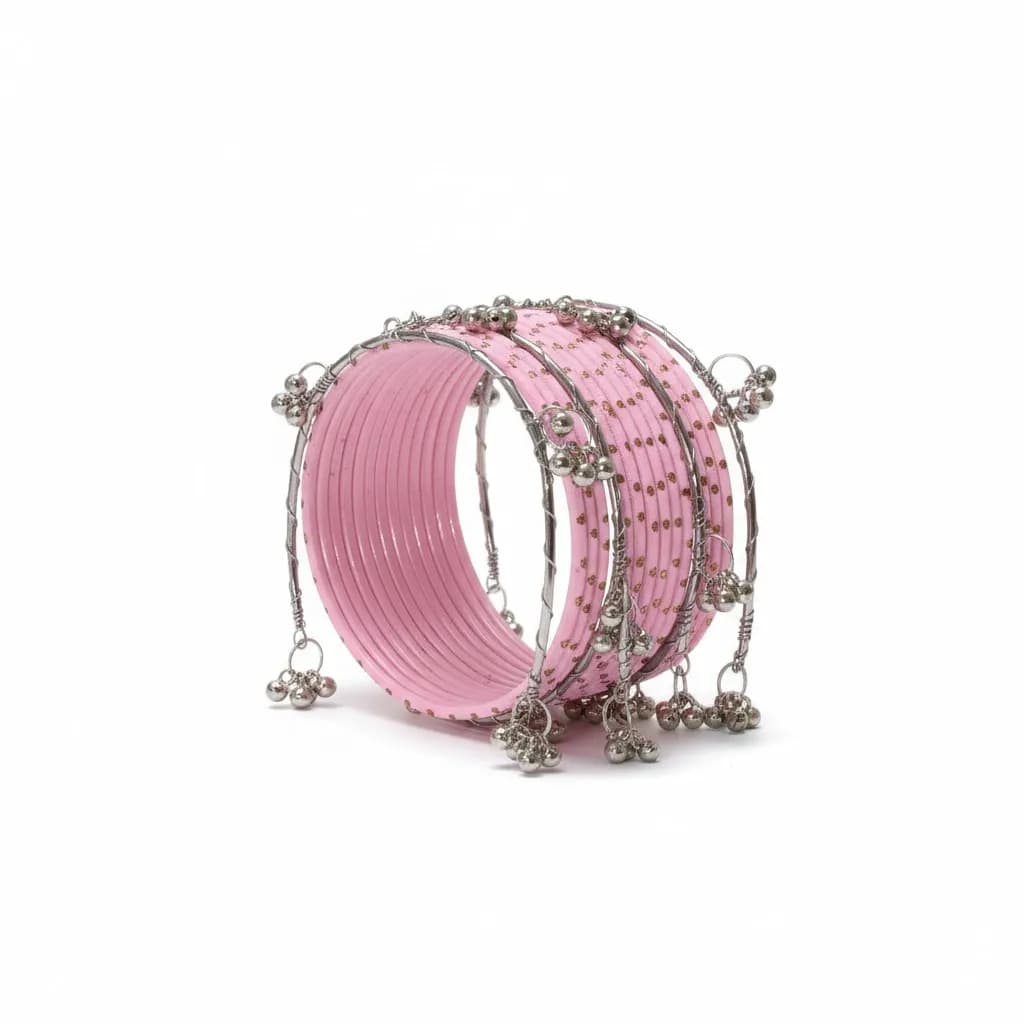 Silver Multicolor Kashmiri Chooriyan hover