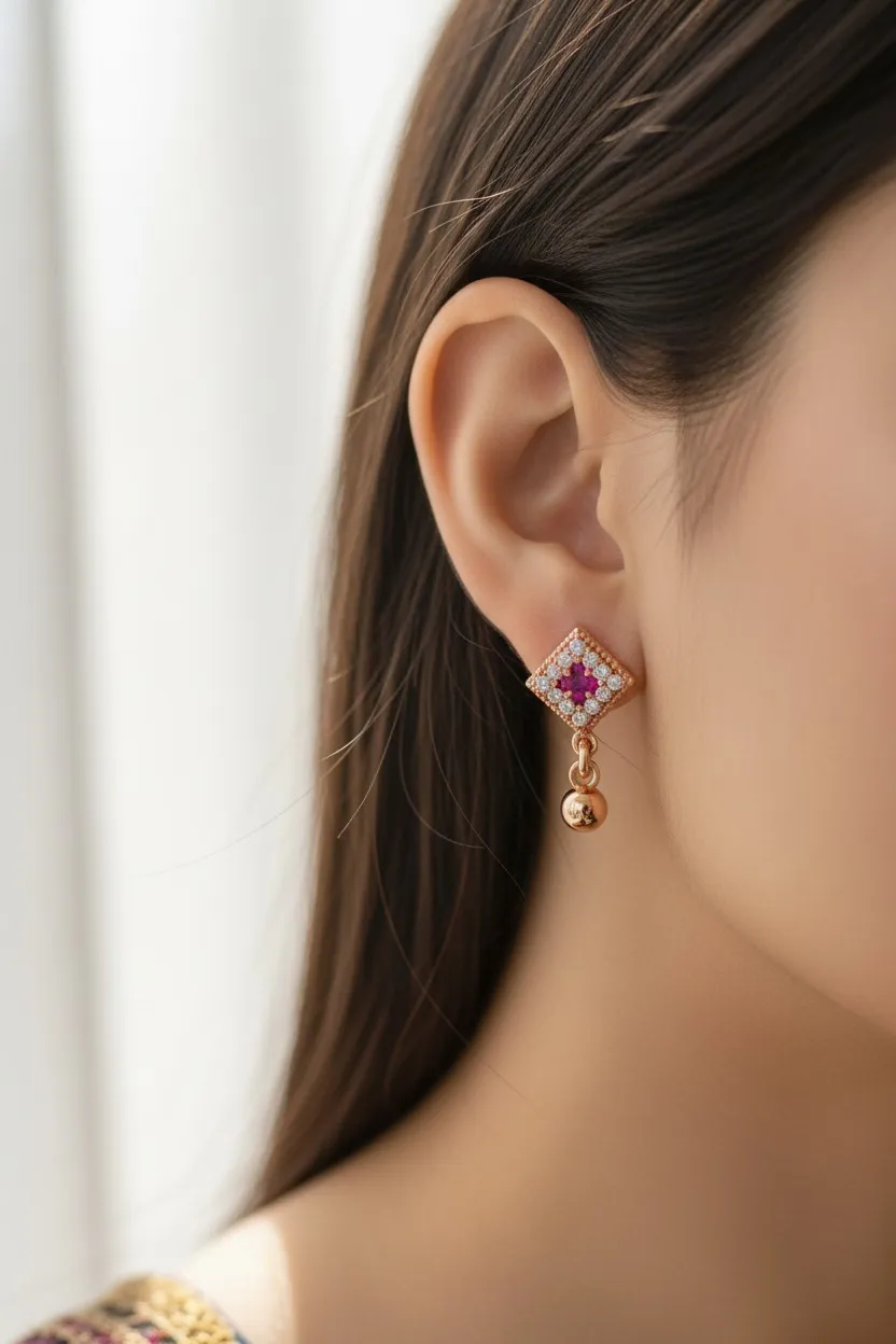 Elara Grace Studs hover